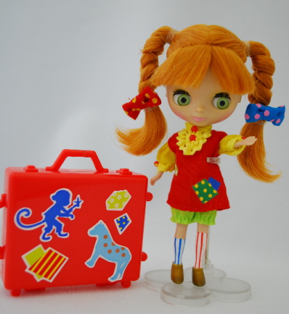 長くつ下のピッピモチーフのプチブライスとマイリトルポニー