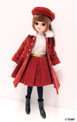 【未使用】リカちゃんキャッスル☆リカちゃん洋服☆22cm☆クリスマスドレスセット